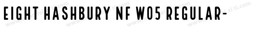 Eight Hashbury NF W05 Regular字体转换